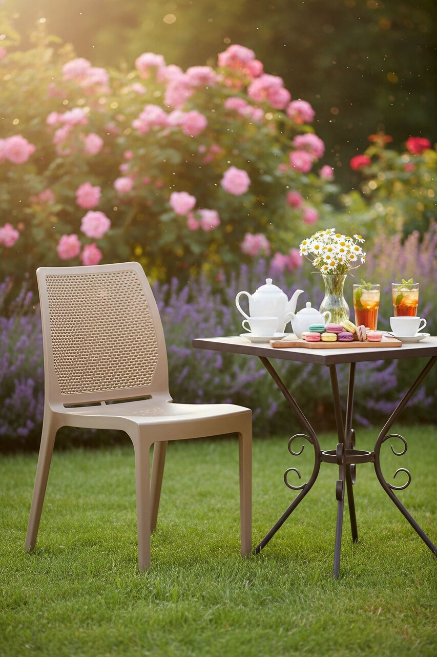 Scaun, Hanah Home, Icon, 57x85x53 cm, Maro inchis - imagine 3